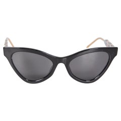 Gucci Black GG Arms Cat Eye Sunglasses
