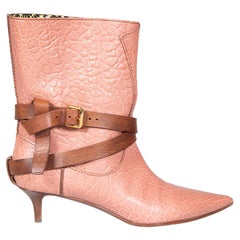 Louis Vuitton Pink Leather Sweet Escapade Boots Size IT 39.5