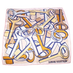 Louis Vuitton Silk Carre Keys Scarf