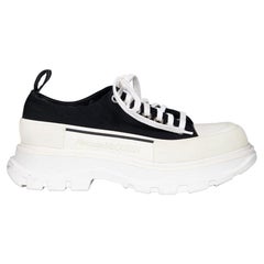 Alexander McQueen Black Tread Slick Chunky Trainers Size IT 38
