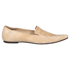 The Row Beige Suede Canal Loafers Size IT 39