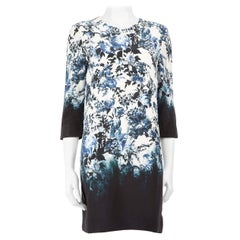 Vestido largo por la rodilla de seda con estampado floral Erdem Talla L