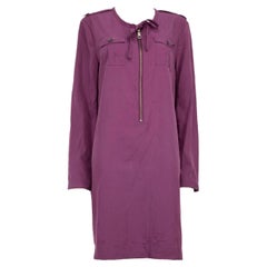 Burberry Purple Shirt Long Sleeve Dress Size L