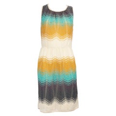 Missoni Vestido de punto a rayas sin mangas hasta la rodilla Talla L