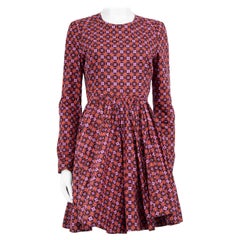 Victoria Victoria Beckham Vestido cuello redondo estampado abstracto Talla M