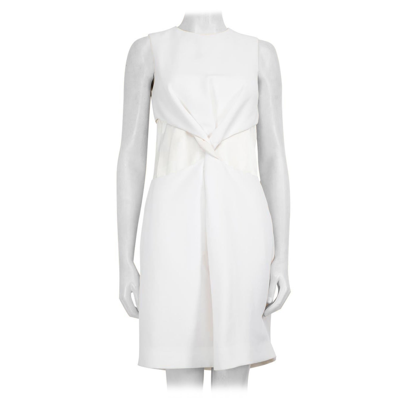 Victoria Beckham White Twisted Cut Out Dress Size XS