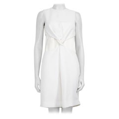 Victoria Beckham White Twisted Cut Out Dress Size XS