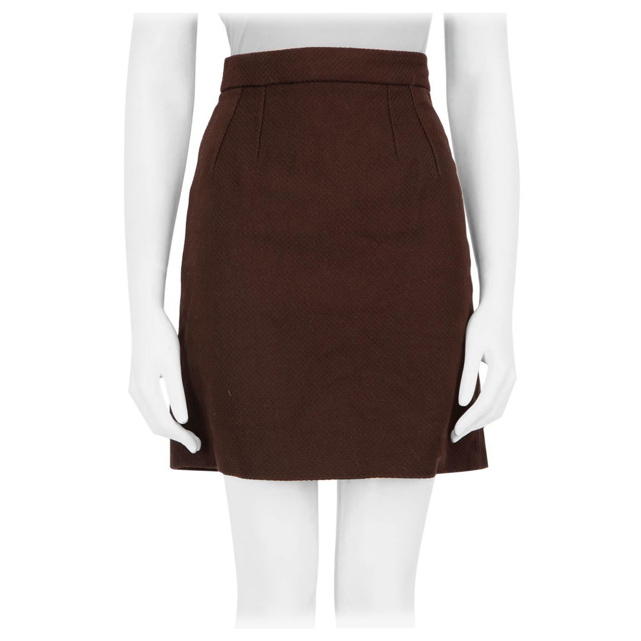 Dolce & Gabbana Brown Knee Length A Line Skirt Size XS