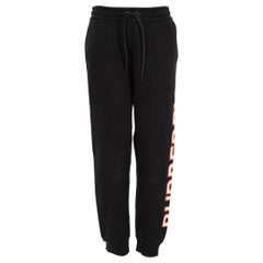 Burberry - Joggers neri con dettaglio logo - taglia S
