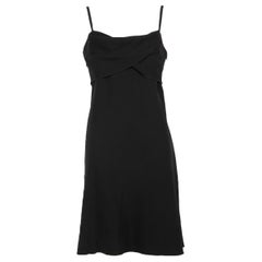 Boutique Moschino Vestido Espagueti Negro Talla L