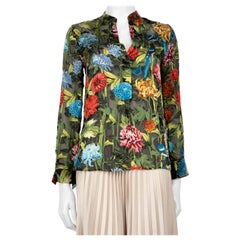 Alice + Olivia - Camicetta trasparente con motivo floreale Taglia XS