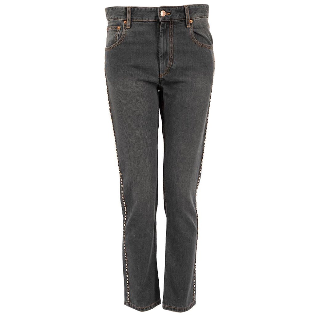 Isabel Marant Jeans skinny grigi impreziositi taglia XS in vendita