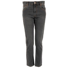 Isabel Marant Grey Embellished Skinny Jeans Size XS