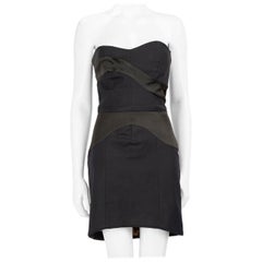 Dolce & Gabbana Black Strapless Mini Dress Size M