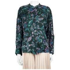 Isabel Marant Green Floral Print Shirt Size L