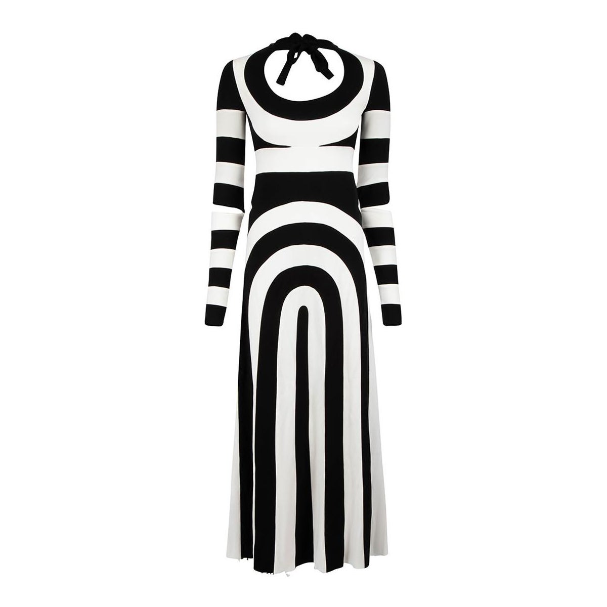 Marc Jacobs 2013 Bata ilusión óptica con cuello de corbata Talla XXS en venta