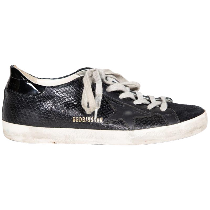 Golden Goose Zapatillas Superstar de piel negra Talla IT 37 en venta