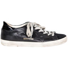 Golden Goose Zapatillas Superstar de piel negra Talla IT 37