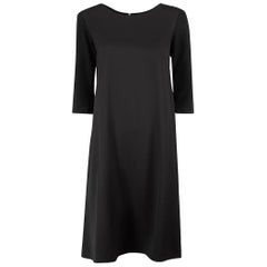 Yohji Yamamoto Vintage Y‚Äôs Black Wool Mid Sleeve Dress Size M