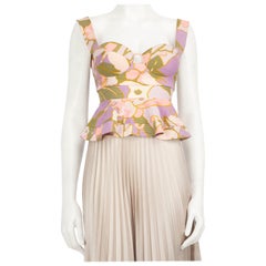 Zimmermann Abstracto Patterened Bustier Crop Top Talla S