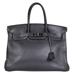 Hermès 2012 Black Togo Leather Birkin 35