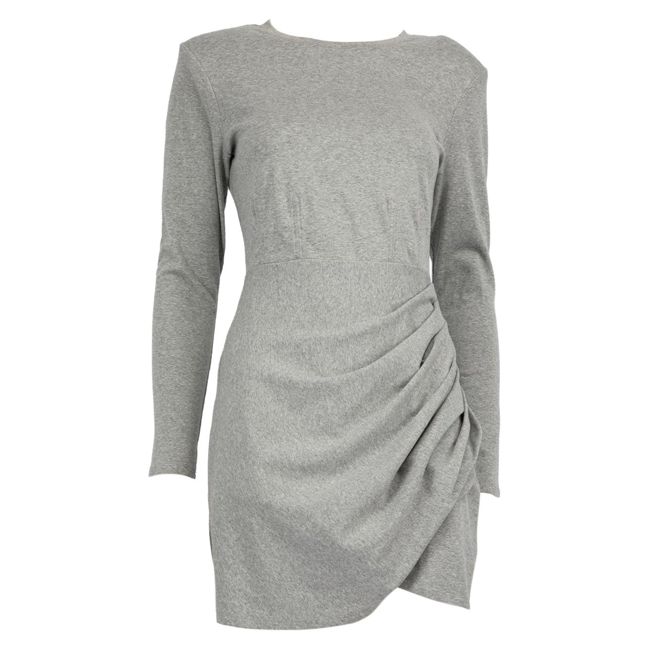 Self-Portrait Grey Ruched Skirt Mini Dress Size S