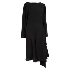 Yohji Yamamoto Yohji Yamamoto Noir Black Wool Kimono Midi Dress Size XS