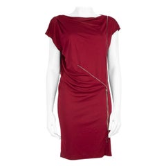 Stella McCartney Red Zip Detail Mini Length Dress Size M