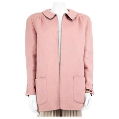 Valentino Garavani Pink Wool Pocket Detail Jacket Size L