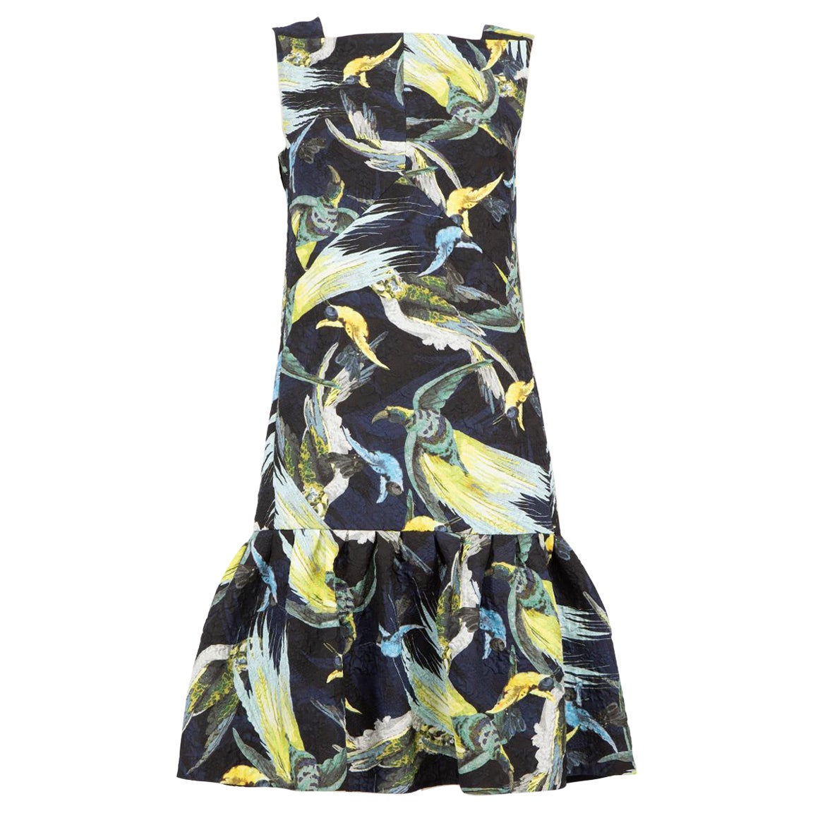 Erdem Bird Print Knee Length Dress Size S For Sale