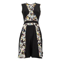 Vestido hasta la rodilla con paneles florales Erdem Talla M