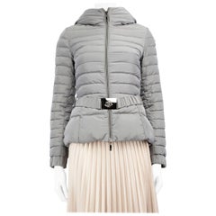 Moncler - Manteau matelassé gris, taille S