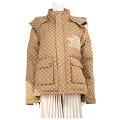Gucci Gucci X The North Face Beige Puffer Coat Size L