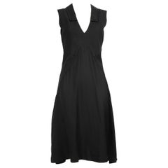 Balenciaga Black Collar Midi Dress Size M