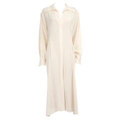 Vince - Vestito midi ecrù a maniche lunghe taglia XXL