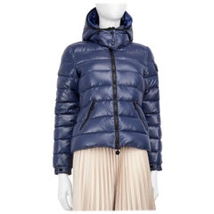Moncler Blue Bady Hooded Down Coat Size L