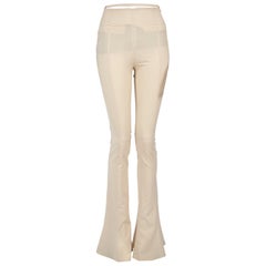 Pantalones acampanados Le Splash de lana color crudo Jacquemus Talla XXS