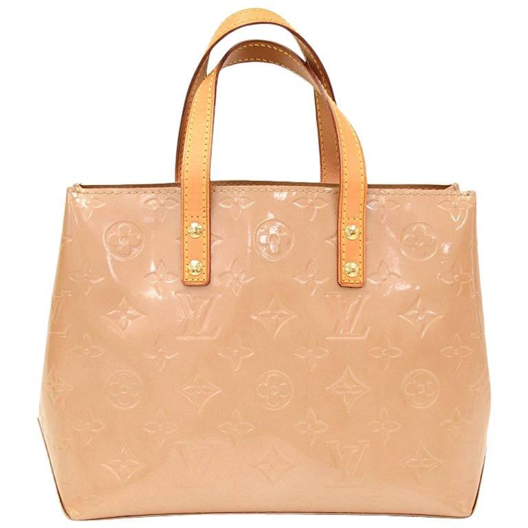 Louis Vuitton Reade PM Beige Noisette Vernis Leather Hand Bag