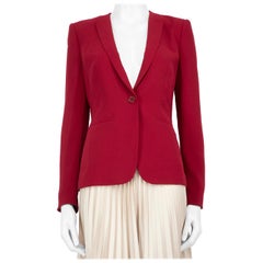 Emporio Armani Exchange - Blazer boutonné bourgogne taille XS