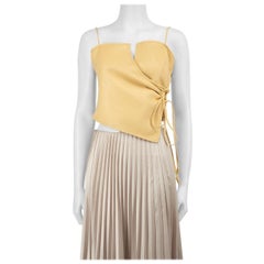 NANUSHKA Yellow Asymmetric Sleeveless Top Size M