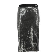 Iceberg Silver Sequin Knee-length Skirt Size S