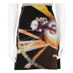 Pinko Space Graphic Print Mini Skirt Size L