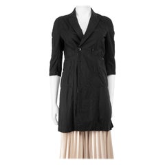 Comme Des Garcons Manteau noir à double boutonnage Taille S