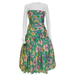1980s Victor Costa Cotton Gown 7