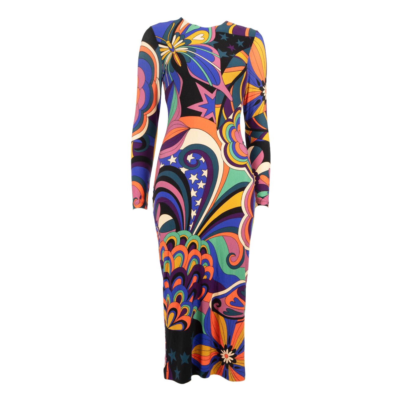 FARM Rio Floral Print Zip-Detail Midi Dress Size XXS For Sale