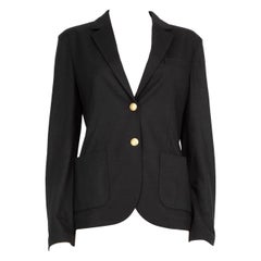 Circolo 1901 Black Buttoned Wool Blazer Size XL