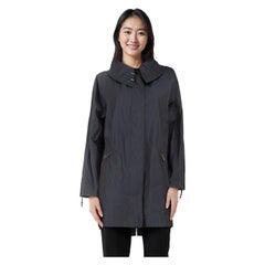 Maison Margiela Navy Trench Hook Detail Coat Size S