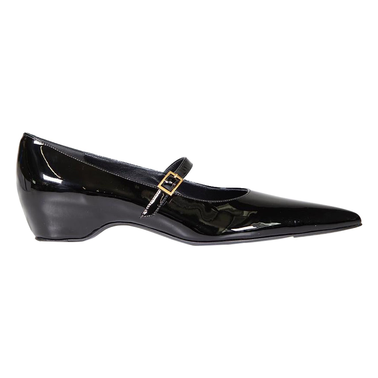 Chaussures Sybil Mary Jane noires vernies, taille IT 39,5 en vente
