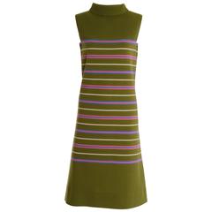 1960s JEANNE LANVIN Knitted Mod Dress