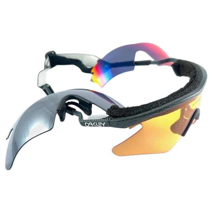 Gafas de sol vintage Oakley Sports Wrap Around Extra Lenses 2000's